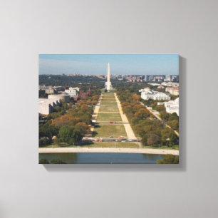A landscape view of Washington DC Canvas Print