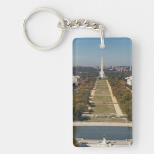 A landscape view of Washington DC Key Ring