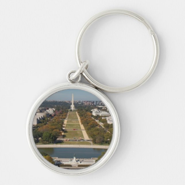A landscape view of Washington DC Key Ring (Front)