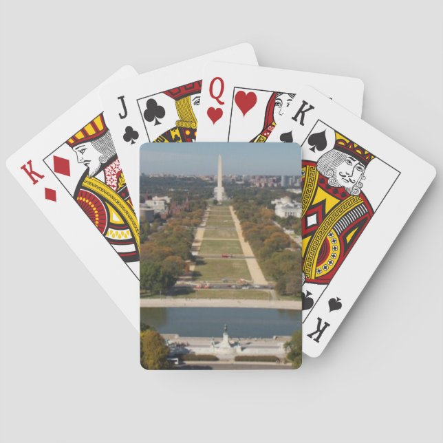 A landscape view of Washington DC Playing Cards (Back)