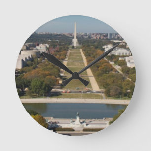 A landscape view of Washington DC Round Clock