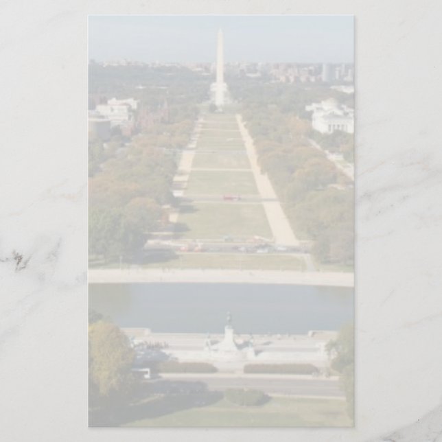 A landscape view of Washington DC Stationery (Front)