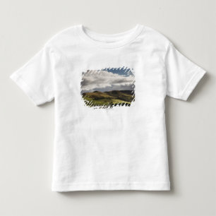 A Landscape With Rolling Hills And Clouds Overhead Toddler T-Shirt