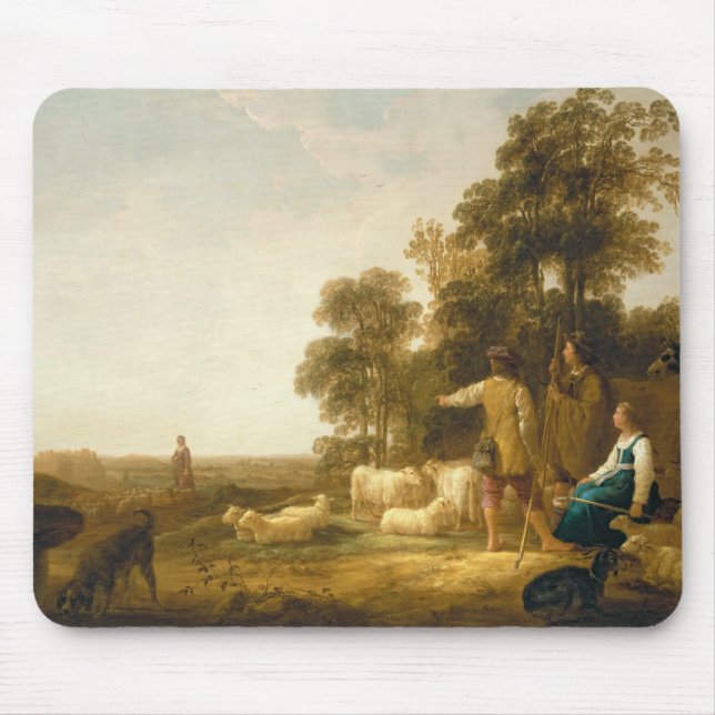 A Landscape with Shepherds and Shepherdesses Mouse Pad (Front)