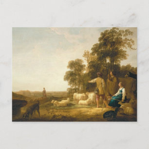 A Landscape with Shepherds and Shepherdesses Postcard