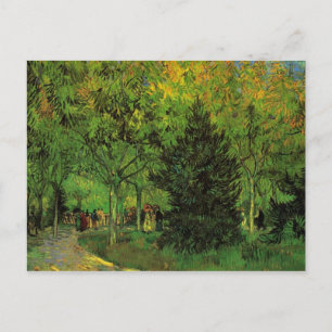 A Lane in the Public Garden at Arles by van Gogh Postcard