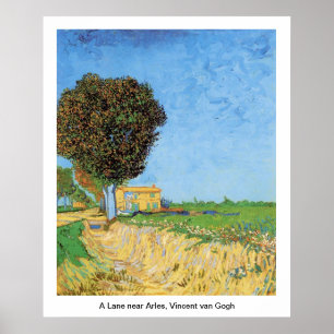 A Lane near Arles, Vincent van Gogh. Poster