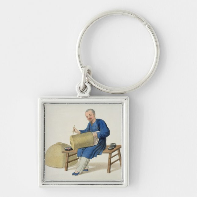 A Lantern Painter, plate 20 from 'The Costume of C Key Ring (Front)