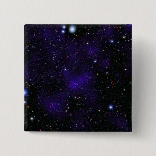A large collection of galaxies 15 cm square badge
