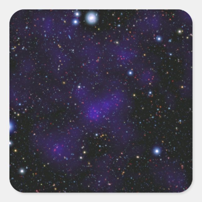 A large collection of galaxies square sticker (Front)