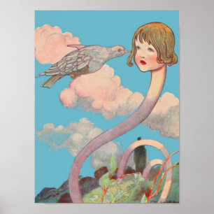 'A Large Pidgeon Had Flown Into Her Face'! Poster