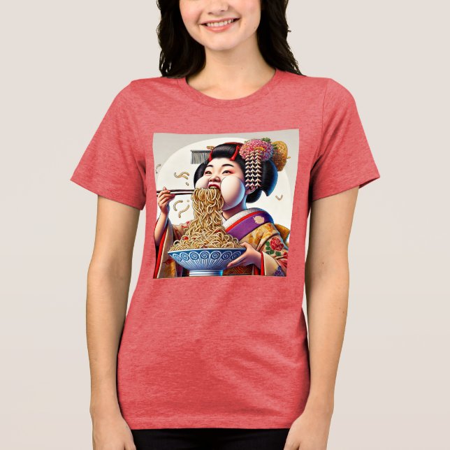 a large-scale maiko Tri-Blend shirt (Front)