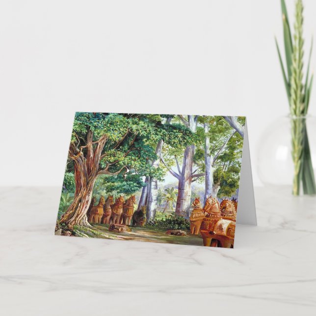 A Large Tamarind Tree Blank Note Card (Front)