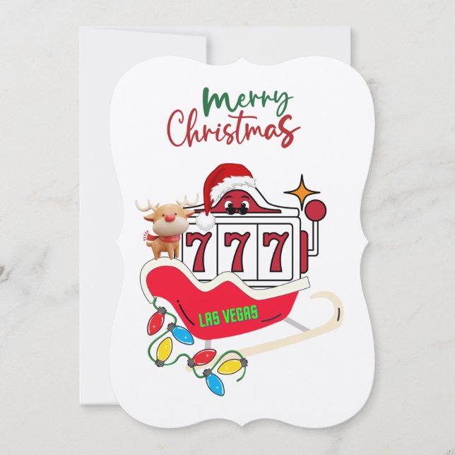 A Las Vegas 777 Christmas Card (Front)