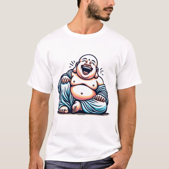 A laughing Buddha T-Shirt (Front)