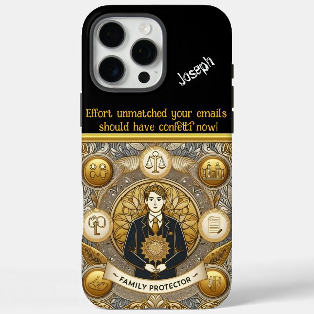 A Lawyer Symbolises Justice and Family Protection Case-Mate iPhone Case (Back)