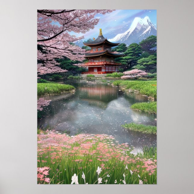 A Lazy River by The Temple Poster (Front)