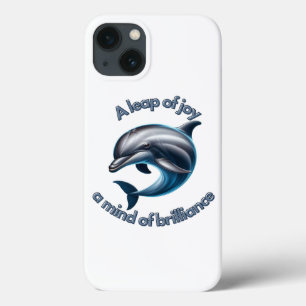 A Leap of Joy: Celebrating Dolphin Intelligence iPhone 13 Case