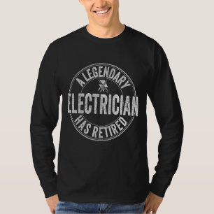 A Legendary Electrician Has Retired Retro Electric T-Shirt