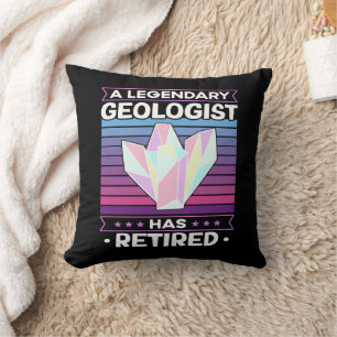A Legendary Geologist Has Retired Geology Funny Cushion