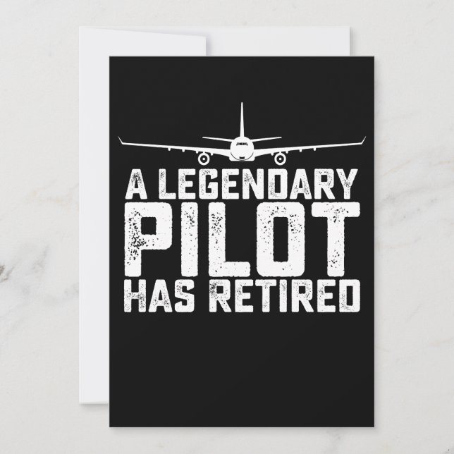 A Legendary Pilot Has Retired Retirement Copilot Invitation (Front)