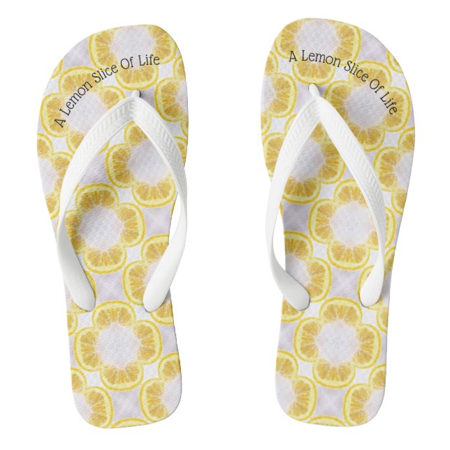 A Lemon Slice Of Life Jandals (Footbed)