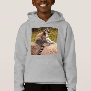a lemur of a Madagascar on pullover hoodie