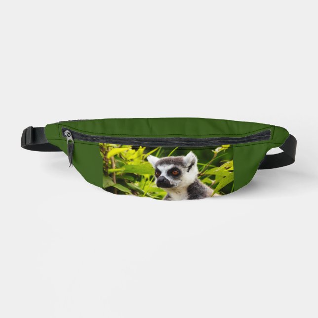 A lemur of Madagascar on fanny pack (Front)