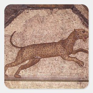 A Leopard Square Sticker