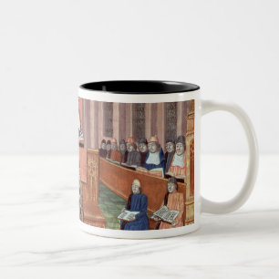 A Lesson in Theology at the Sorbonne Two-Tone Coffee Mug
