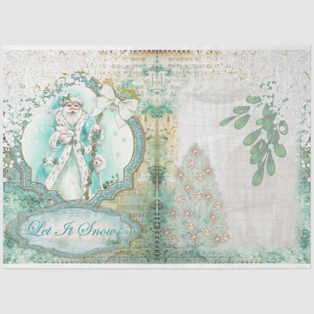 A Let it Snow Series Design 2 Tissue Paper (Front)