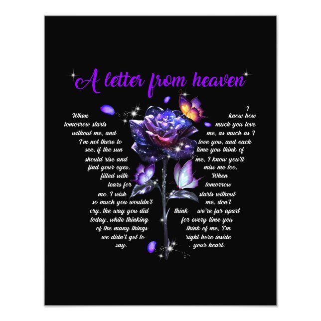 A Letter From Heaven Photo Print (Front)