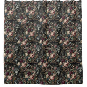 🩸 A Letter to Lunacy – Gothic Victorian Shower Curtain