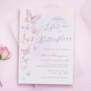 A Life Time of Butterflies Bridal Shower Invitation