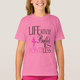 A Life Without Ballet is Girls Baby Doll T-Shirt