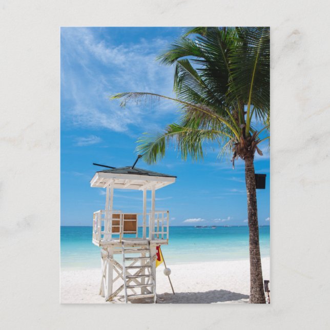 A Lifeguard Post | White Beach, Boracay Postcard (Front)
