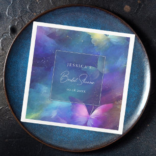 A Lifetime of Butterflies Bridal Shower Napkin