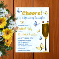 A Lifetime Of Butterflies Wedding Cocktail Party