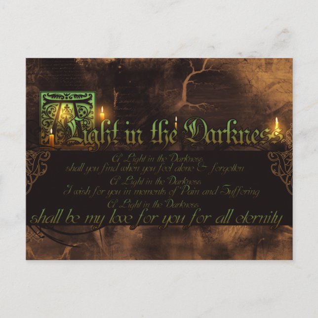 A Light in the Darkness Postcard (Front)