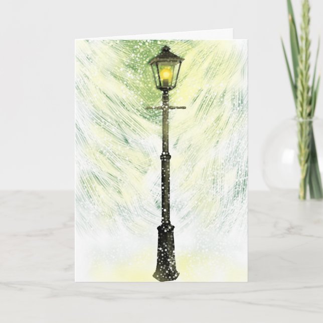 A Light in the Winter Holiday Greeting Card (Front)