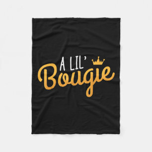 A Lil Bougie Humour Quote  Fleece Blanket