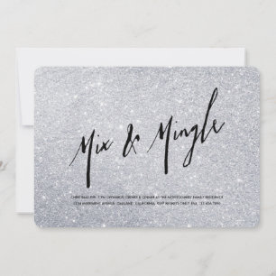 A li'l Silver Holiday Party Invitation