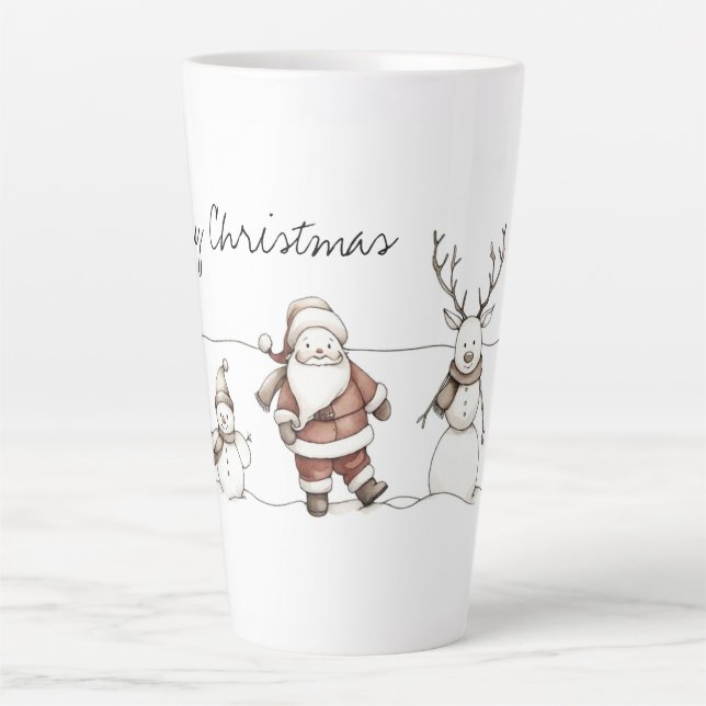 A Line of Holiday Cheer Latte Mug (Front)