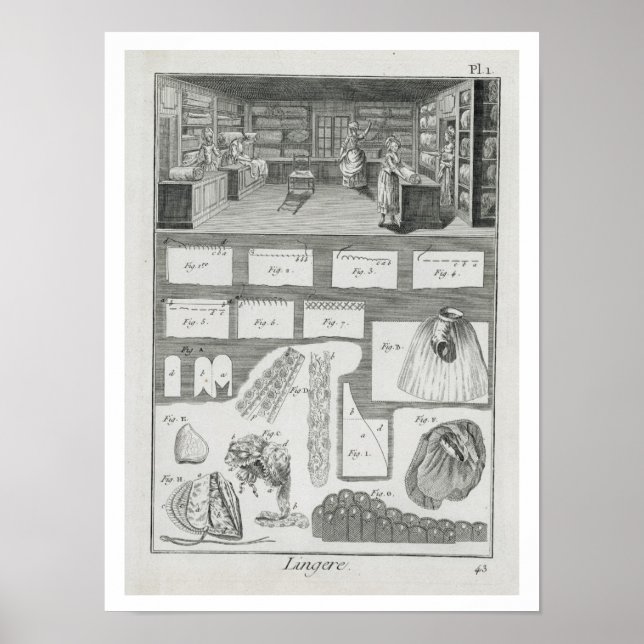 A lingerie maker's workshop and material, from the poster (Front)