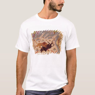 A Lion Attacking and Killing a Bull T-Shirt