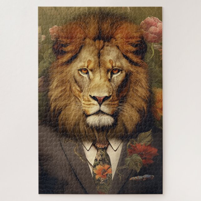 A Lion's Business Jigsaw Puzzle (Vertical)