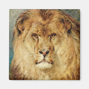 A Lion's Head (by Heywood Hardy) Magnet