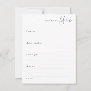 A Little Advice for the Dad-to-Be Card