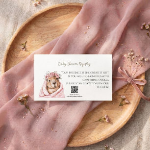 A Little All-Star Baby Shower Registry Card