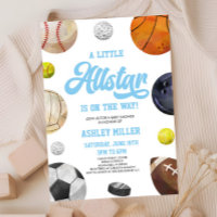 A Little Allstar Is On The Way! Sports Baby Shower